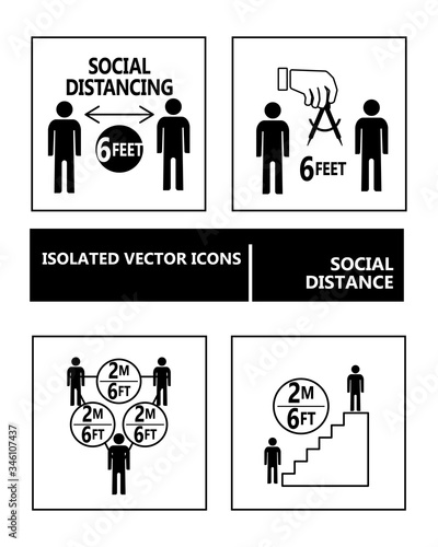 icon social distance 2