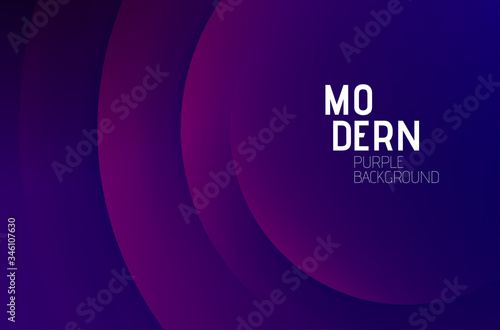 Violet abstract background design. Gradient shapes composition. Flowing design for posters, banners or cards to.