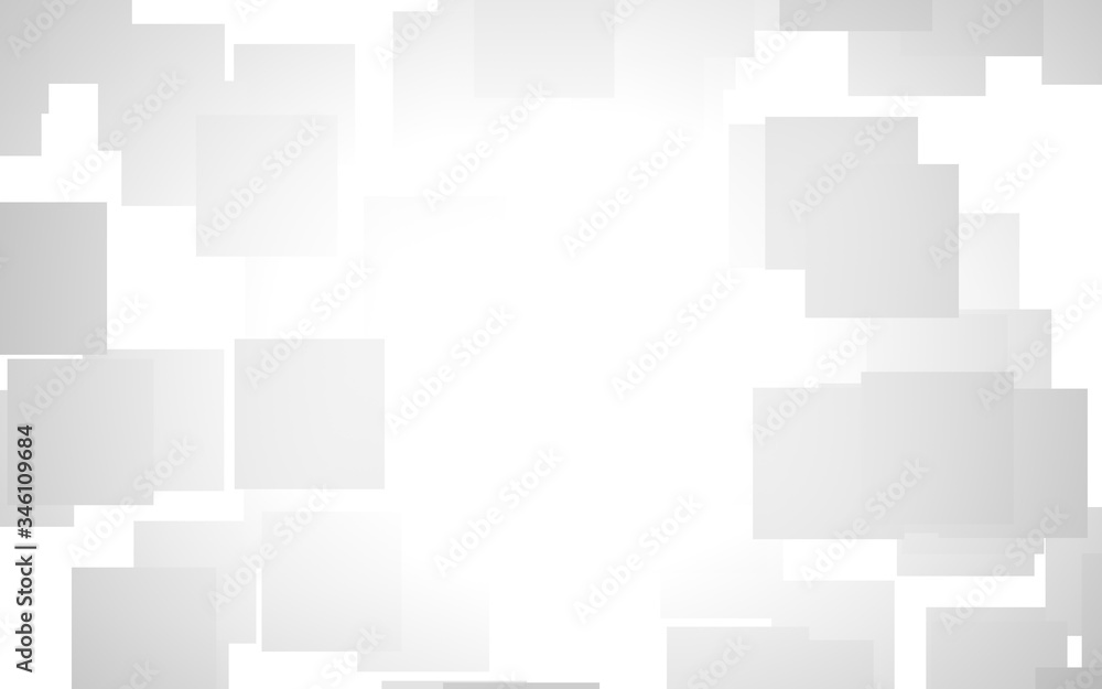 White abstract background. Misty backdrop with grey squares. 3D illustration White abstract background. Misty backdrop with grey squares. 3D illustration