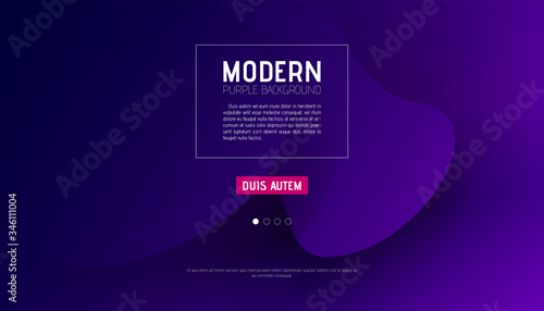 Violet abstract background design. Gradient shapes composition. Flowing design for posters, banners or cards to.