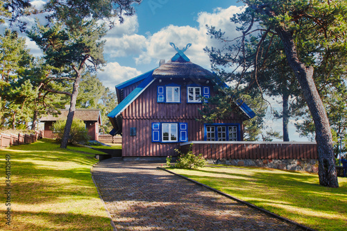 Konstfotografi Summer Residence of Thomas Mann in Nida in Lithuania