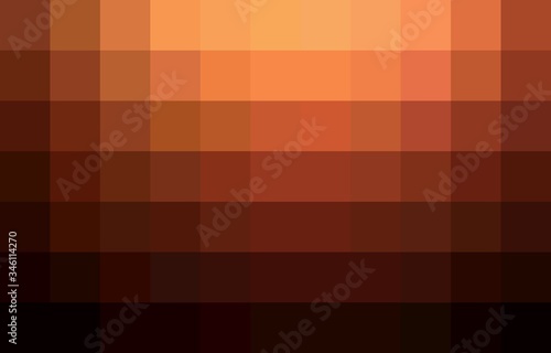Mosaic dark orange abstract background.