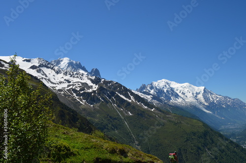 Paisaje de montaña en los Alpes