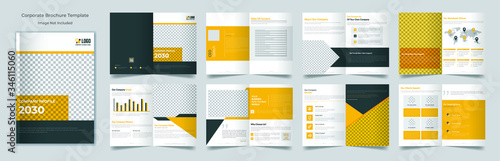 16 page minimal business brochure design template