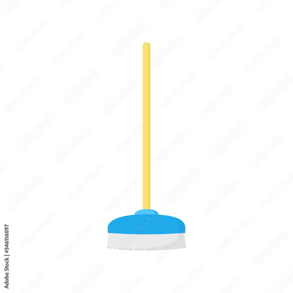 Mop illustration. Brush, floor, tool. Household concept. Can be used for topics like cleanup, domestic appliance, housework Mop illustration. Brush, floor, tool. Household concept. Can be used for topics like cleanup, domestic appliance, housework