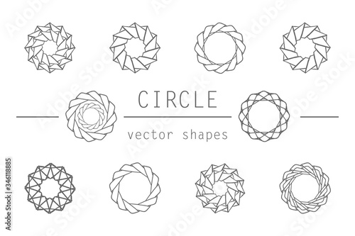 Fotografie Abstract circle patterns