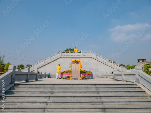 chenghai.shantou/China-02 April 2018:Grave of King Taksin at chenghai district shantou city China.king taksin the great king of Thailand who save Thailand in history. photo