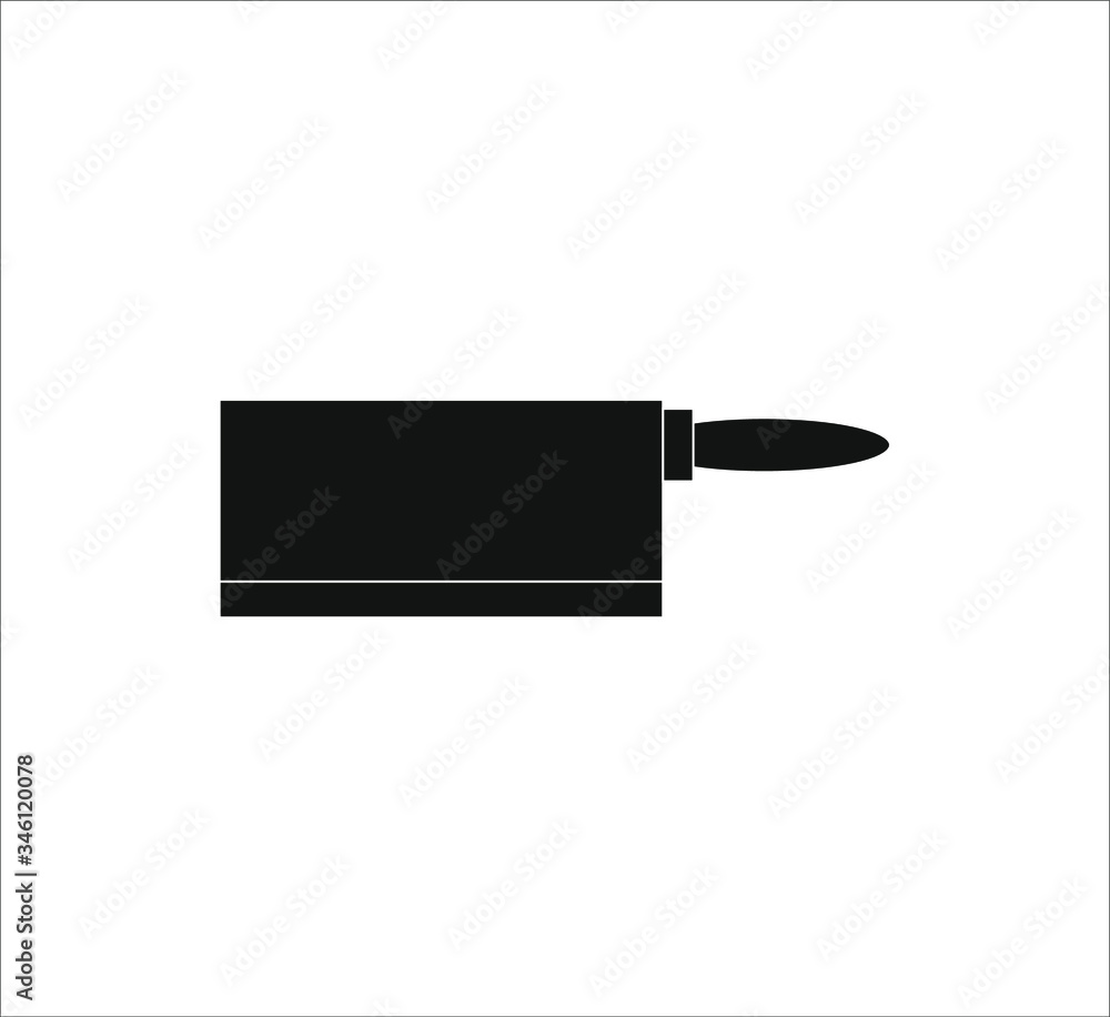 wide kitchen knife. illustration for web and mobile design.