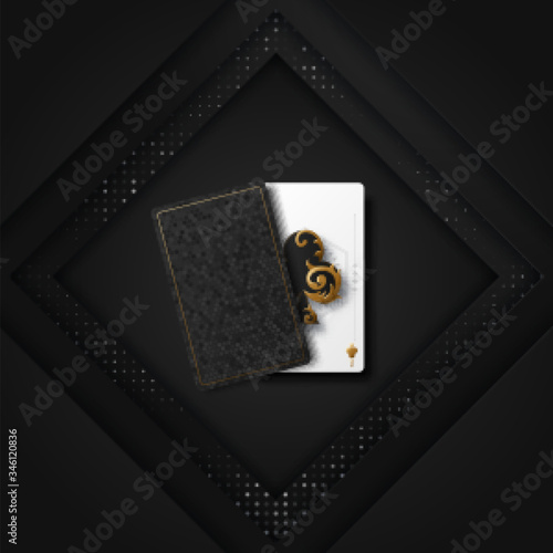 Casino poker tournament invatation design. Vector illustration