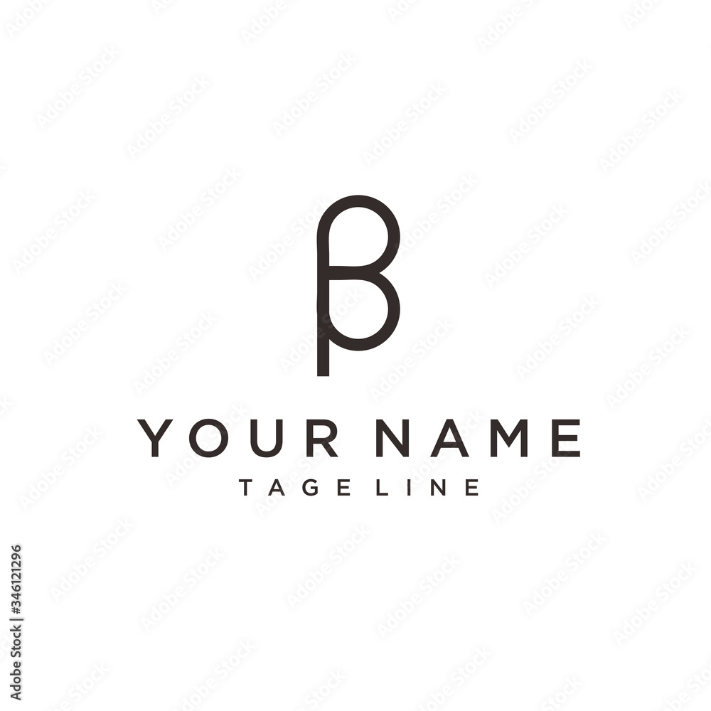 B Letter Design Vector Illustration Modern Monogram Icon. B Logo design