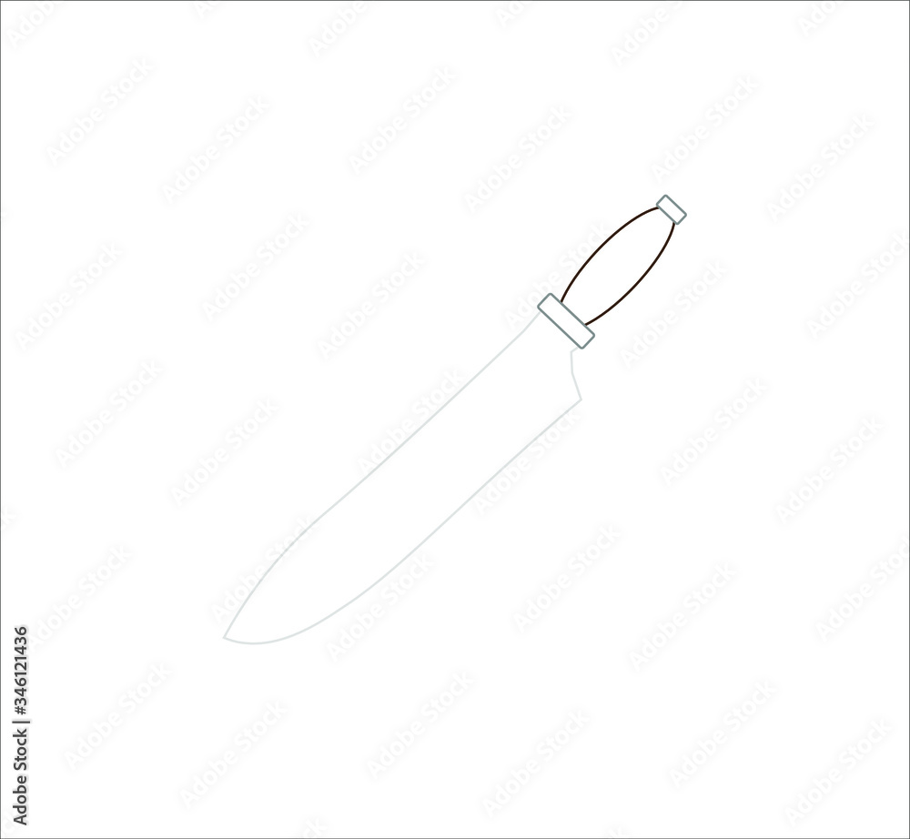 kitchen knife. illustration for web and mobile design. kitchen knife. illustration for web and mobile design.