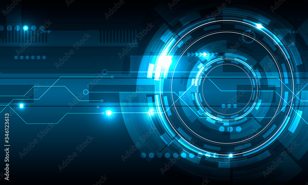 Fototapeta premium Abstract bright background for design. Vector glowing circle