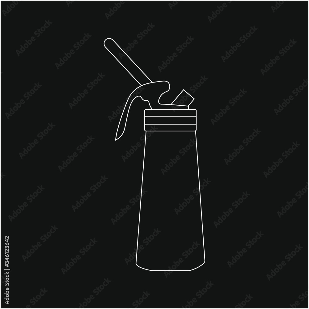 kitchen foam siphon. illustration for web and mobile design. kitchen foam siphon. illustration for web and mobile design.