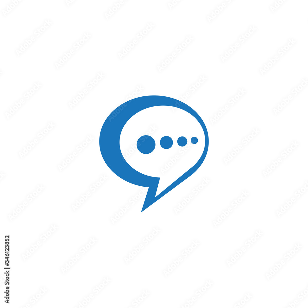 Obraz premium Chat Logo Template vector symbol