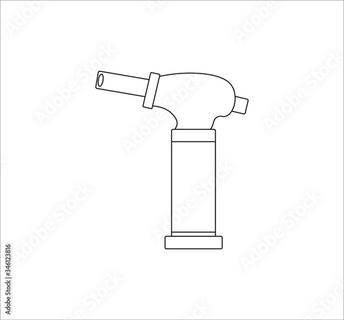 kitchen torch. illustration for web and mobile design.