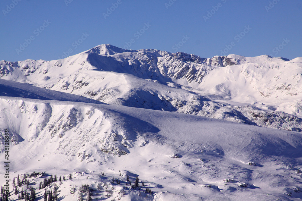 Mountains around Transalpina ski resort, Romania