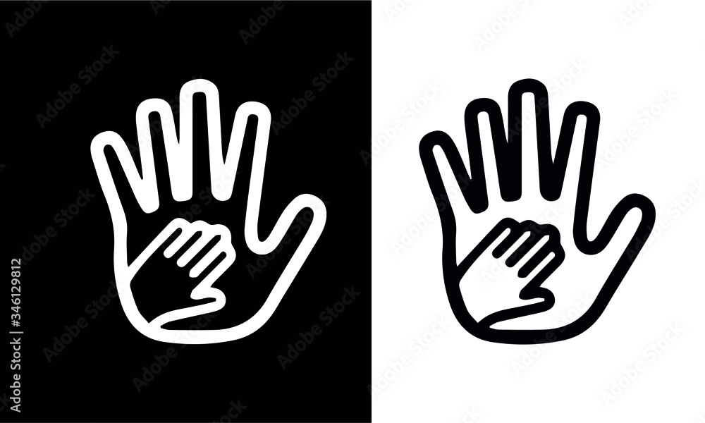 Fototapeta premium charity and donate line icons