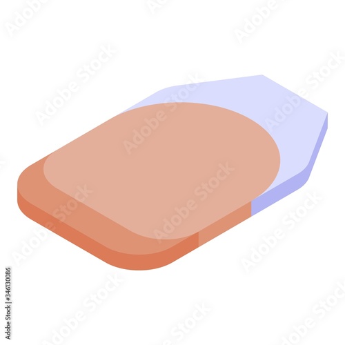 Finger nail icon. Isometric of finger nail vector icon for web design isolated on white background