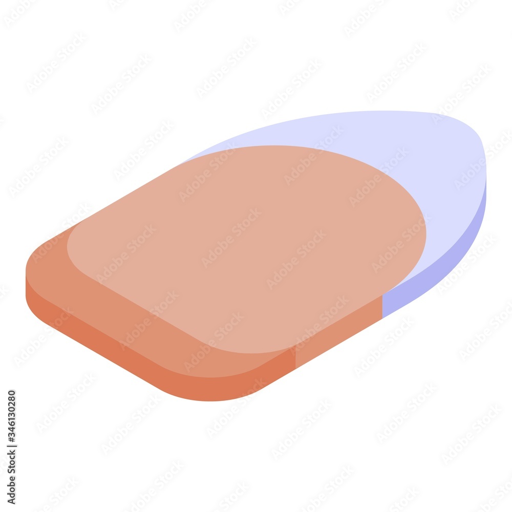 Round nail icon. Isometric of round nail vector icon for web design isolated on white background Round nail icon. Isometric of round nail vector icon for web design isolated on white background