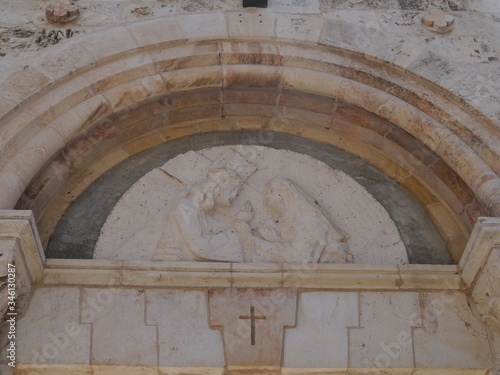 fourth station of the cross where Jesus sees his mother, Jerusalem, Israel