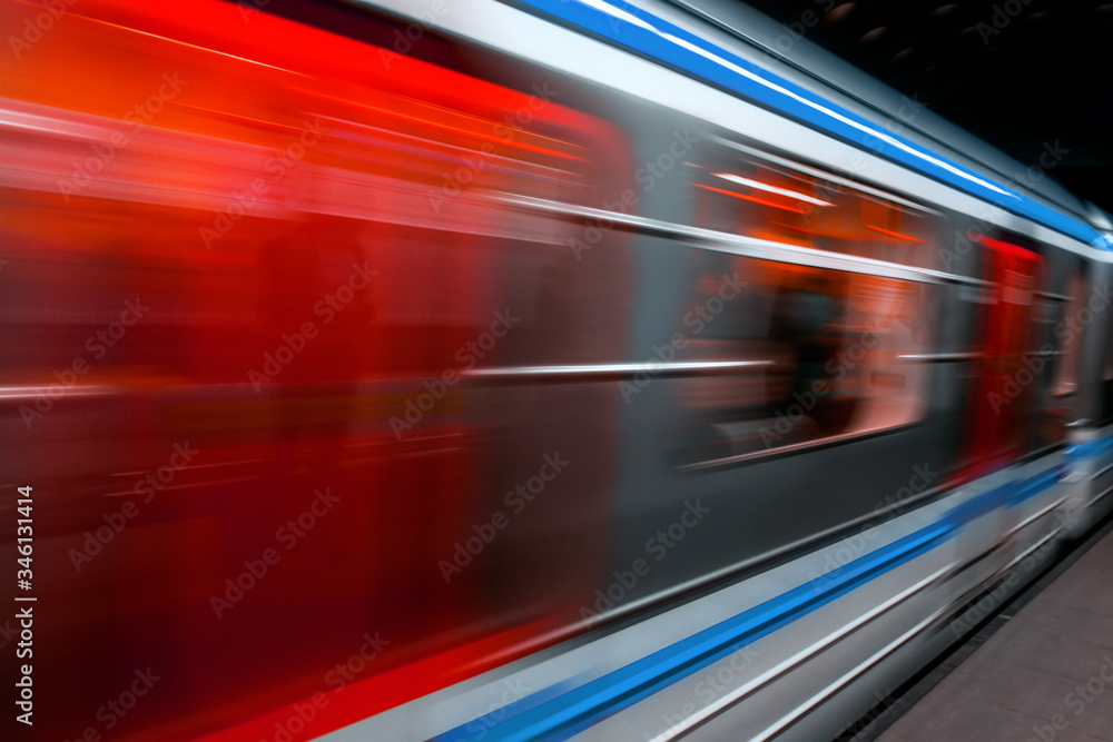 Modern Metro subway Station speed fast Red Blue european public transport for people . Motion speed blur fast moving and arriving time, not late, business Epic trendy cityscape concept . Elevated Road Modern Metro subway Station speed fast Red Blue european public transport for people . Motion speed blur fast moving and arriving time, not late, business Epic trendy cityscape concept . Elevated Road