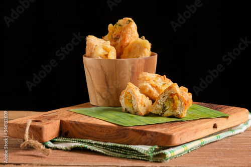 A traditional fried food from Indonesia made from tofu photo