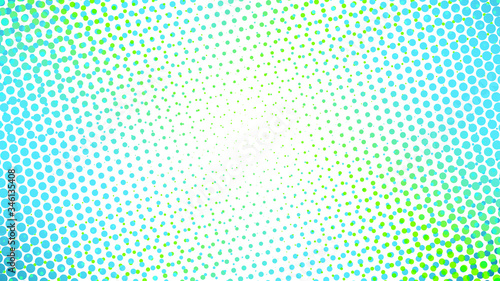 Abstract creative gradient halftone dot background. Vector illustration.