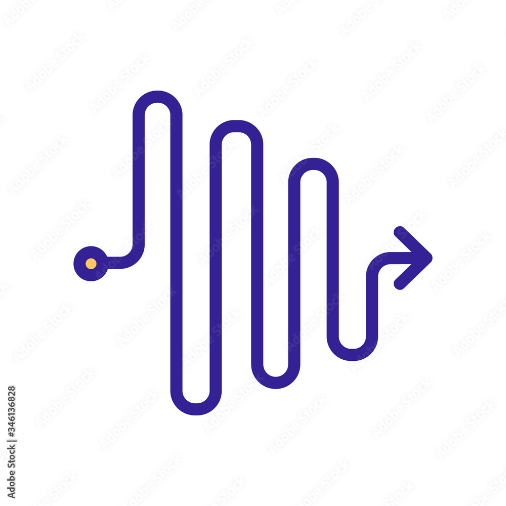 gradual reduction of chaos icon vector. gradual reduction of chaos sign. color symbol illustration gradual reduction of chaos icon vector. gradual reduction of chaos sign. color symbol illustration