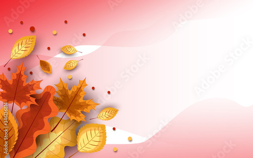 Autumn theme background - eps10 vector illustration