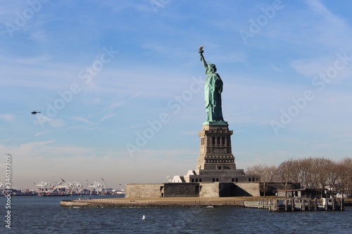 Statue de la libert   depuis le ferry