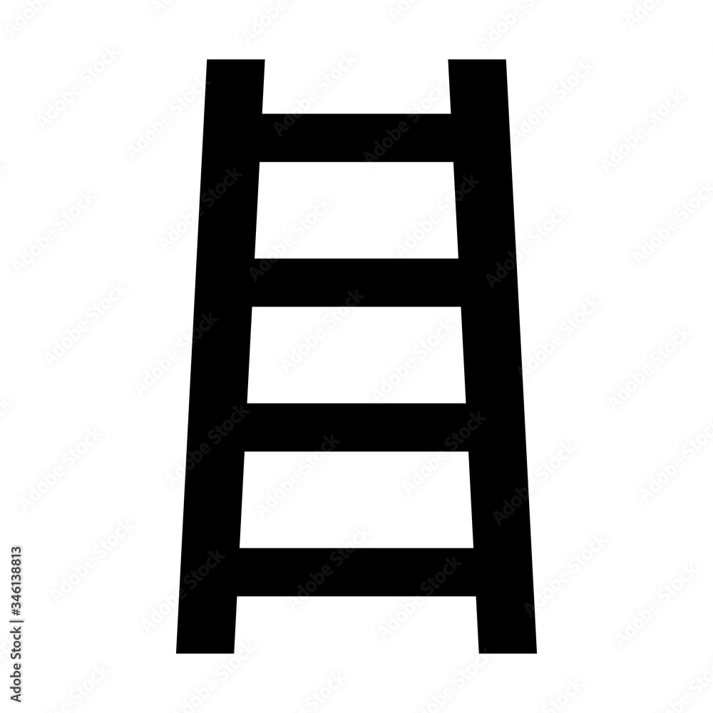 Ladder icon isolated on white background
