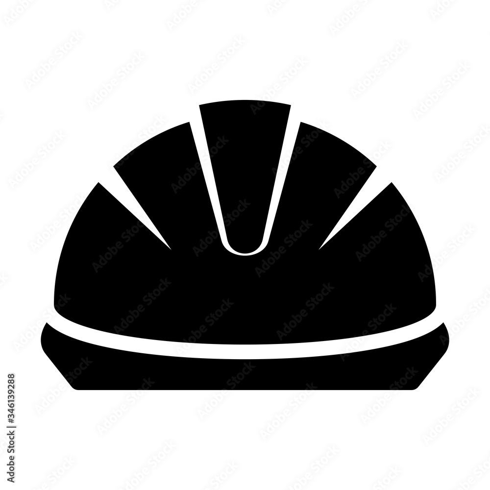 Safety helmet icon isolated on white background Safety helmet icon isolated on white background