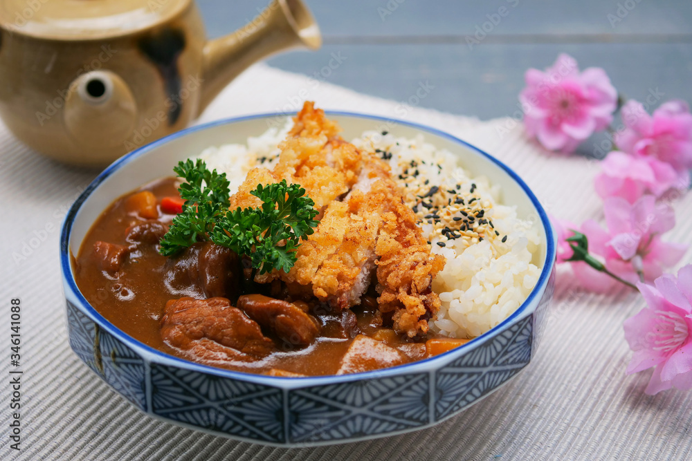 Tonkatsu, Japanese pork cutlet, Japanese deep-fried pork curry rice, Japanese curry, Katsu curry Tonkatsu, Japanese pork cutlet, Japanese deep-fried pork curry rice, Japanese curry, Katsu curry