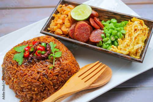 Thai food, chili paste fried rice