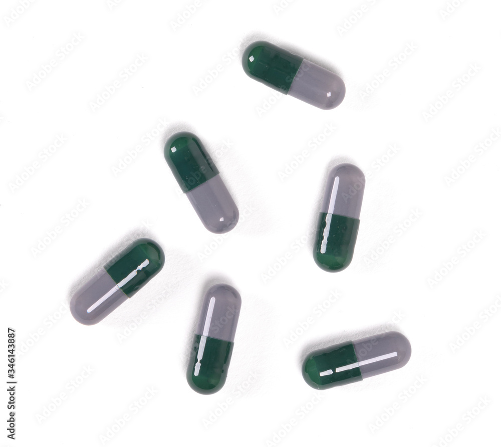 Pills isolated on white background Pills isolated on white background