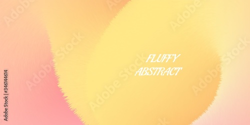 Fluffyl abstract background in soft yellow, pink colors.