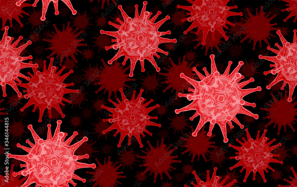 Vector Covid-19 coronavirus seamless pattern Vector Covid-19 coronavirus seamless pattern
