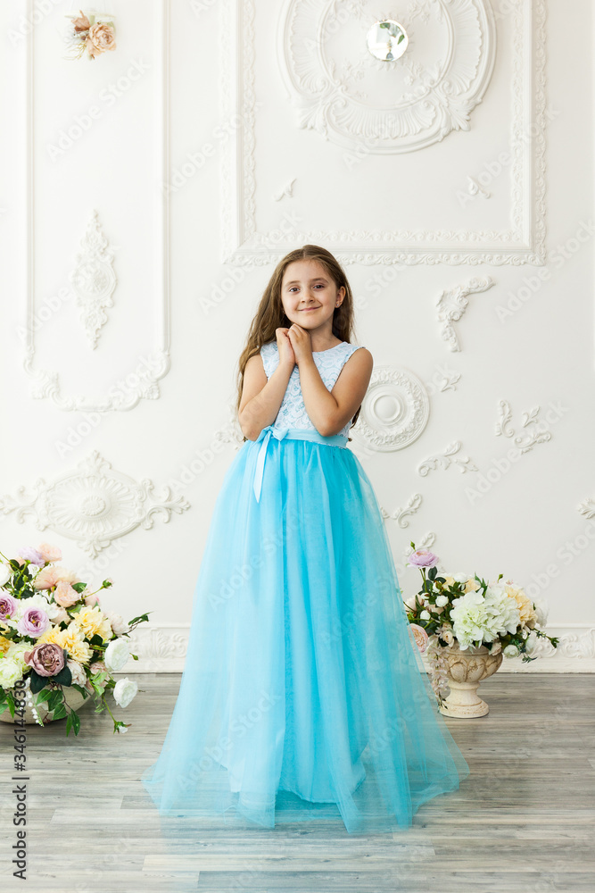 Little girl child in a fashionable dress Little girl child in a fashionable dress