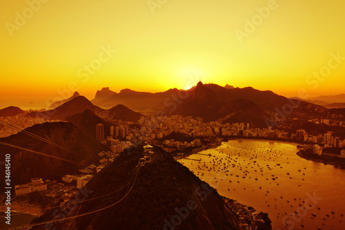   sunset in Rio de Janeiro