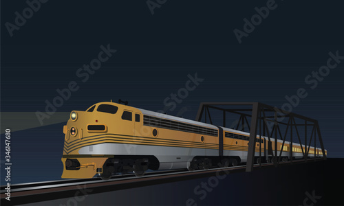 train on the railway