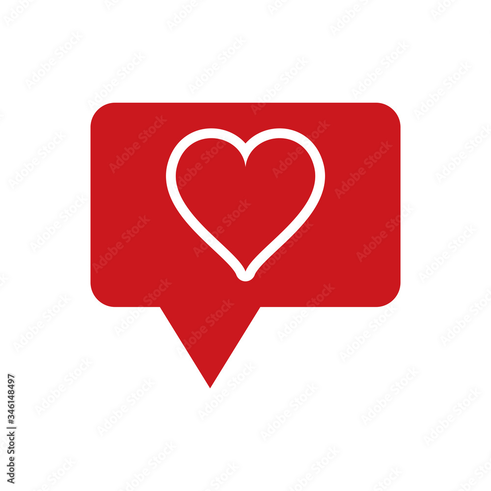 Love Heart Icon Design Template