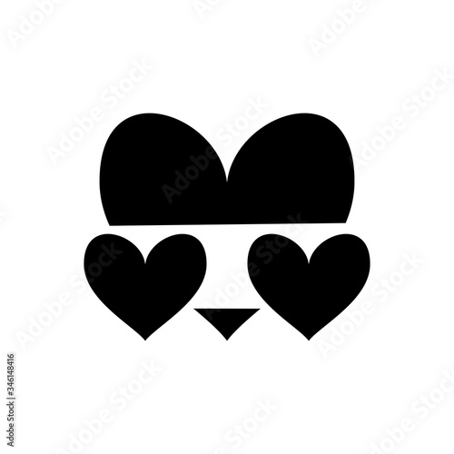 Love Heart Icon Design Template
