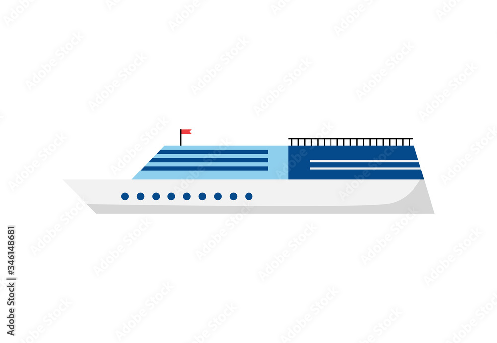 Big cruise liner. Voyage, vessel, ship. Can be used for topics like tourism, vacation, port