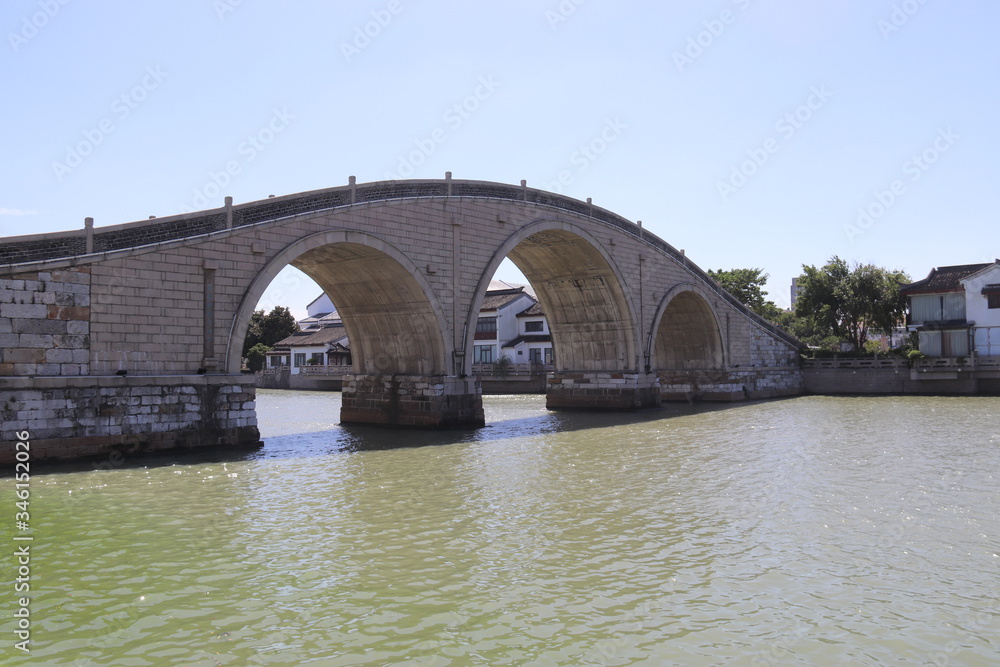 Pont traditionnel à Suzhou, Chine