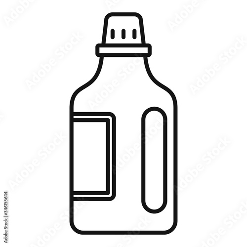 Household bleach icon. Outline household bleach vector icon for web design isolated on white background