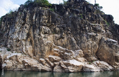 Marble Rocks  Bhedaghat   Jabalpur  Madhya Pradesh India
