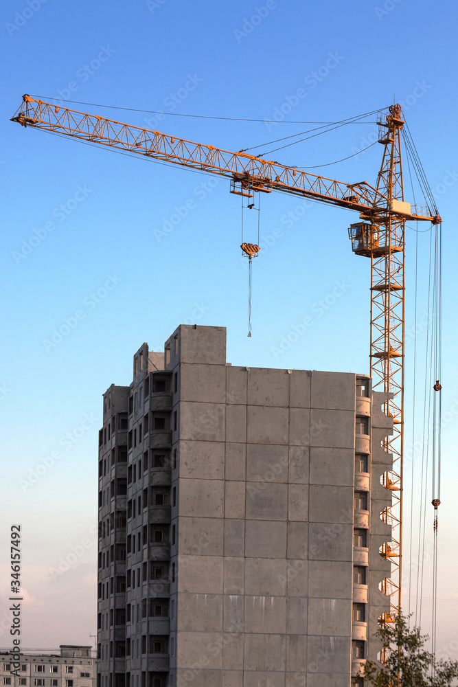 crane and building under construction