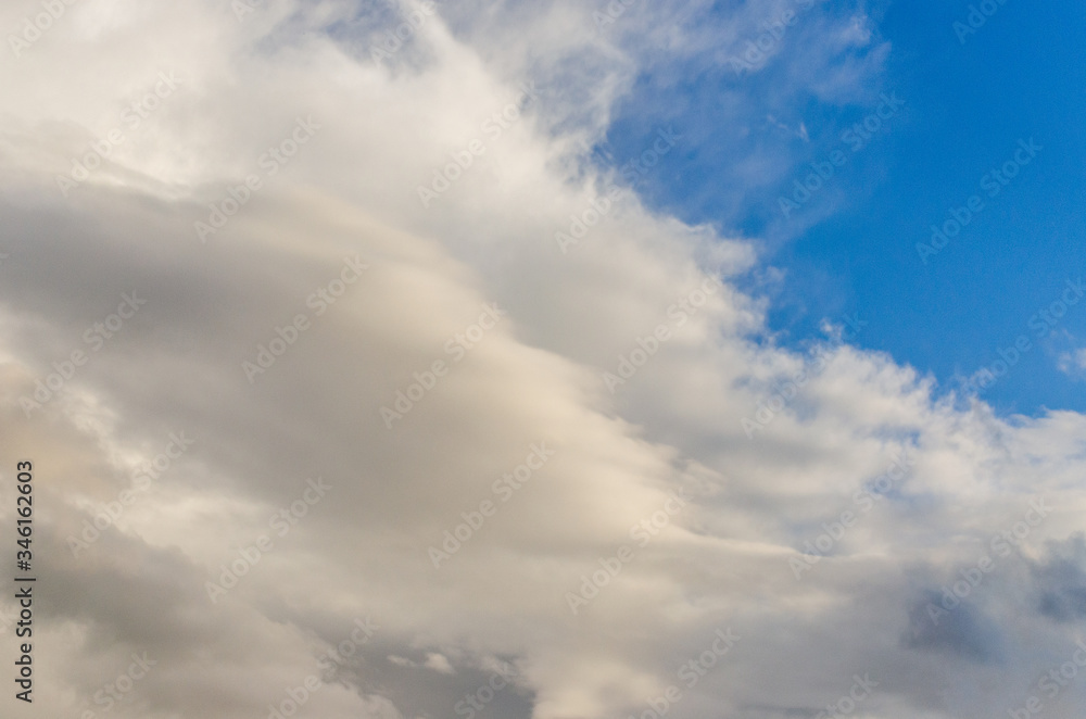 blue sky background with white clouds 