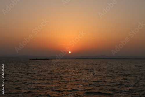 sunset over the sea © sampath