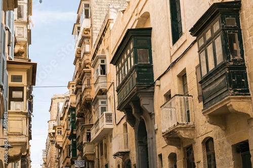 Valleta the streets of old town capital city of Malta © Chawran